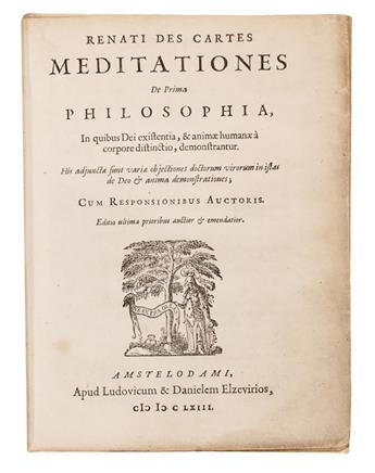 DESCARTES, RENÉ. Meditationes de prima philosophia. 1663